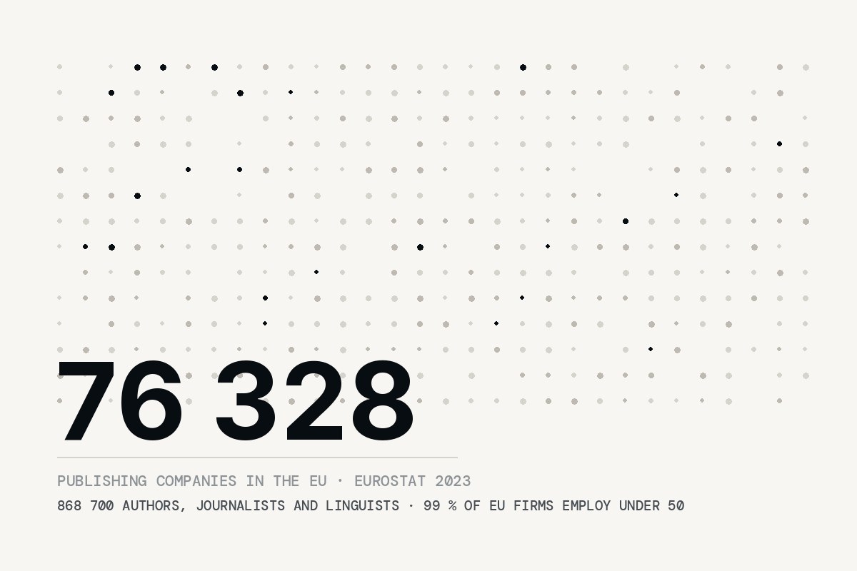 Europe's publishing landscape in numbers: 76 328 publishing enterprises and 868 700 authors, journalists and linguists